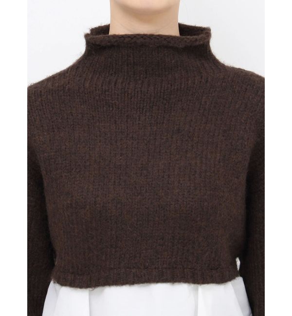 MURUA「スタンドネックニットドッキングワンピース」|ワンピース|