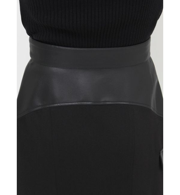 MURUA「スリットナローレザースカート」|スカート|