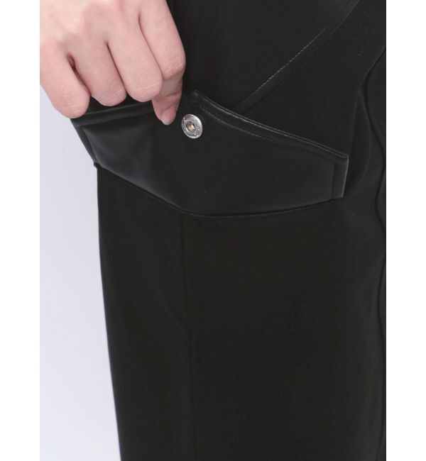 MURUA「スリットナローレザースカート」|スカート|