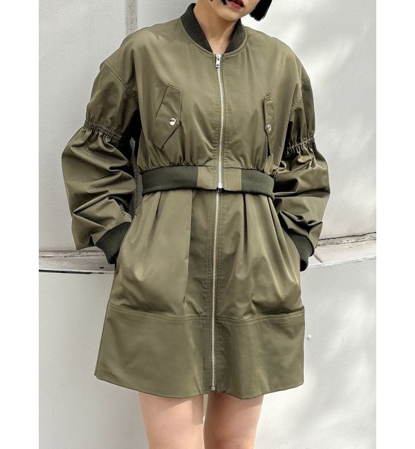 MURUA「マルチウェイMA-1ミニワンピース」|ワンピース|カーキ