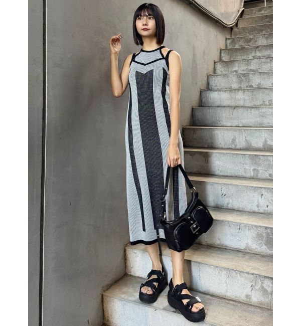 MURUA「レイヤードライクニットキャミワンピース」|ワンピース|