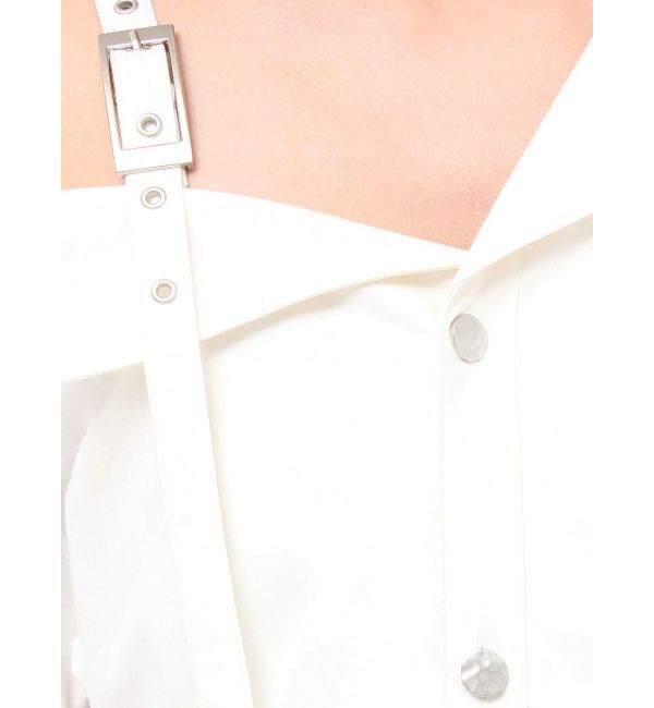 MURUA「アシメショルダーミニシャツワンピース」|ワンピース|