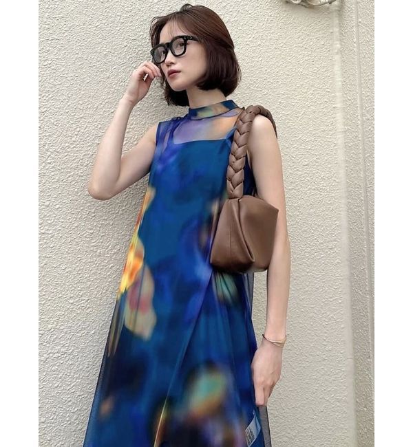 MURUA「【追加生産分】シェイドフラワーレイヤードワンピース」|ワンピース|