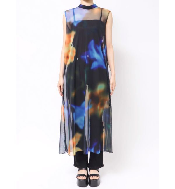 MURUA「【追加生産分】シェイドフラワーレイヤードワンピース」|ワンピース|