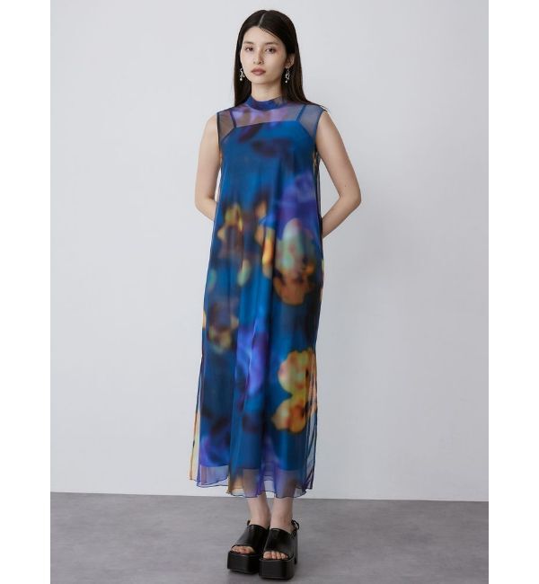 MURUA「【追加生産分】シェイドフラワーレイヤードワンピース」|ワンピース|