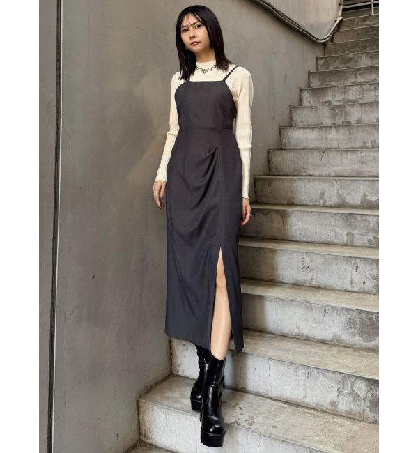 MURUA「ストリングキャミワンピース【セットアップ着用可】」|ワンピース|