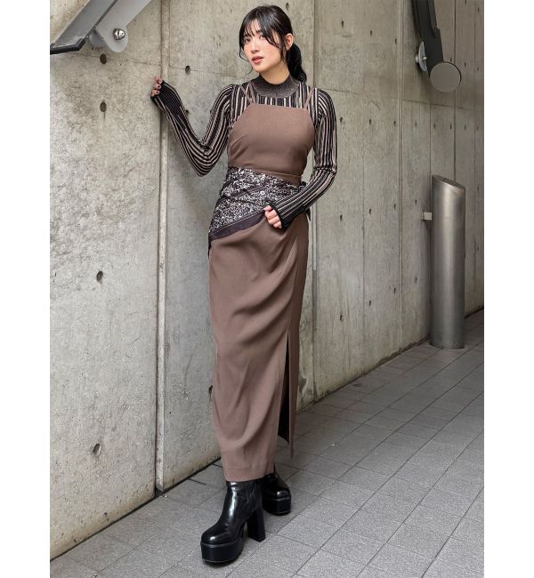 MURUA「ストリングキャミワンピース【セットアップ着用可】」|ワンピース|