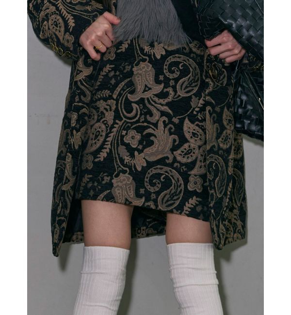 MURUA「【YUKKOコラボ】レースアップジャガードミニスカート【セットアップ着用可】」|スカート|