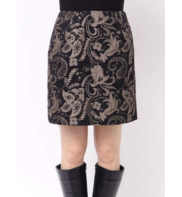 MURUA「【YUKKOコラボ】レースアップジャガードミニスカート【セットアップ着用可】」|スカート|