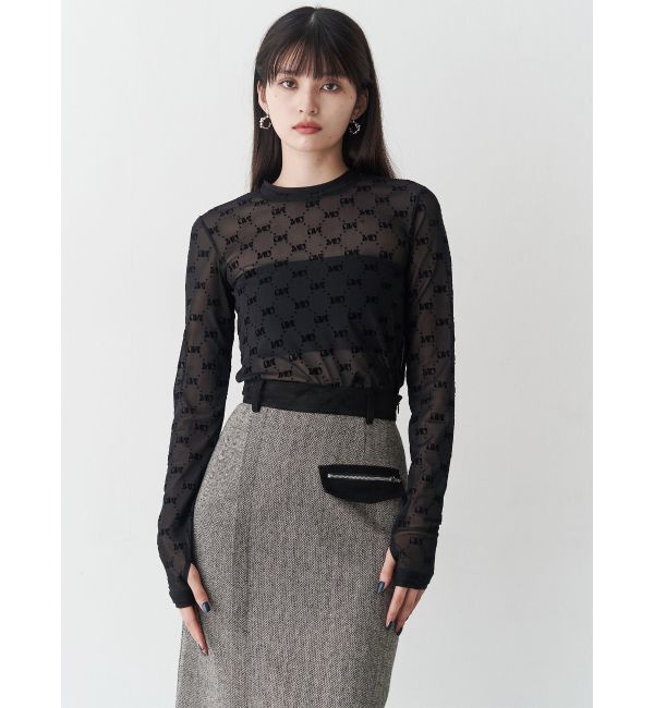 MURUA「MIXパターンスリットナロースカート」|スカート|