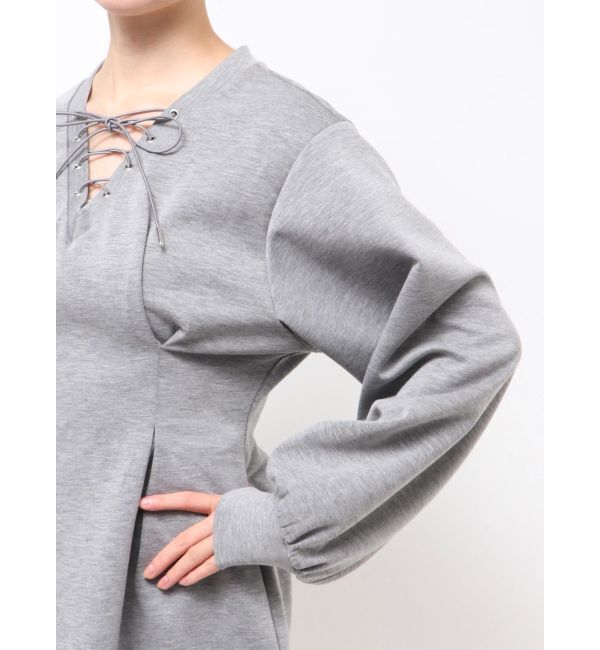 MURUA「デザインレースアップミニワンピース」|ワンピース|