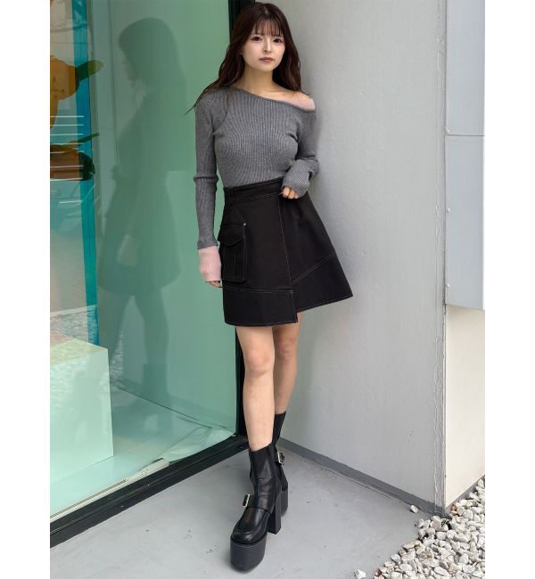 MURUA「アシメチノミニスカート」|スカート|