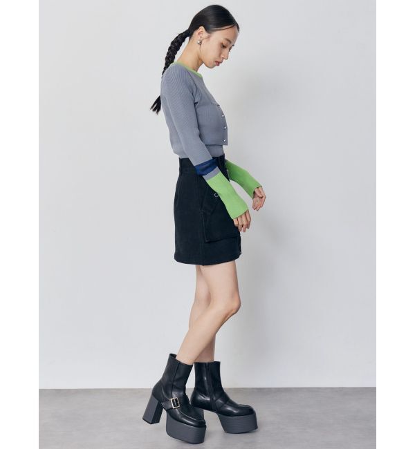 MURUA「バイカラーレイヤードニット」|ニット・セーター|