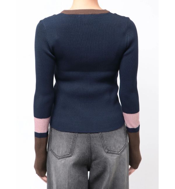 MURUA「バイカラーレイヤードニット」|ニット・セーター|