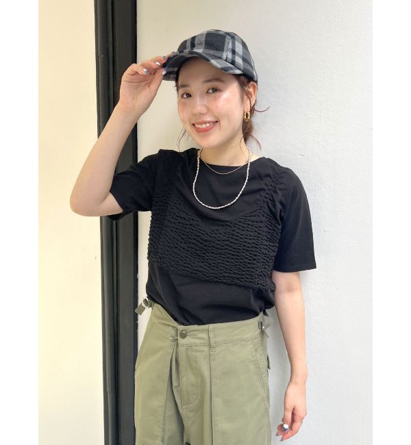 Ungrid「ギャザーフィットTee」|Tシャツ・カットソー|