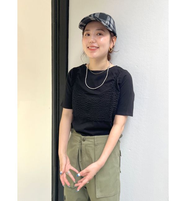 Ungrid「ギャザーフィットTee」|Tシャツ・カットソー|