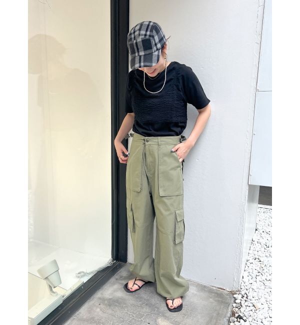 Ungrid「ギャザーフィットTee」|Tシャツ・カットソー|