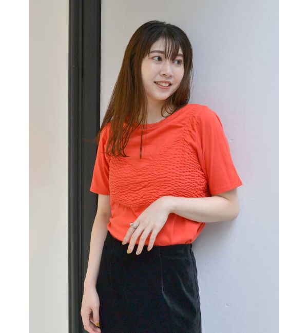 Ungrid「ギャザーフィットTee」|Tシャツ・カットソー|