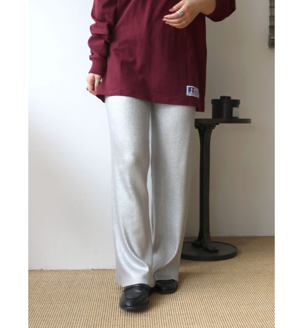 Ungrid「箔プリントニットパンツ」|その他|