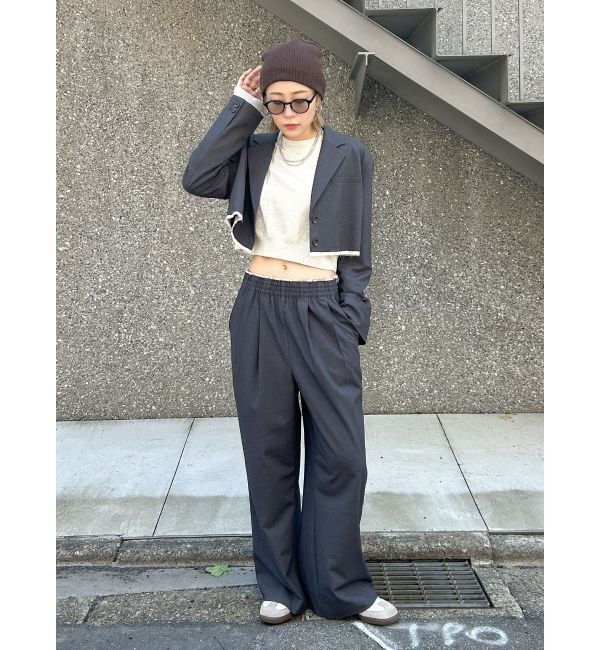 Ungrid「カットオフデザインラフタックパンツ」|その他|