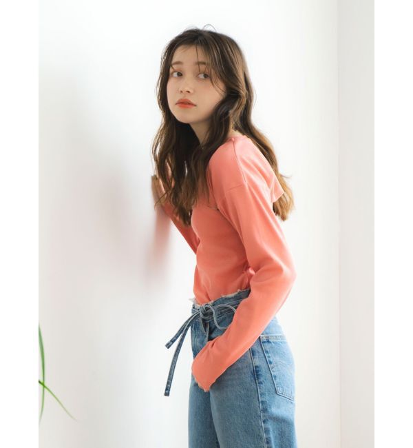 Ungrid「タンクレイヤードショートロングスリーブTee」|Tシャツ・カットソー|