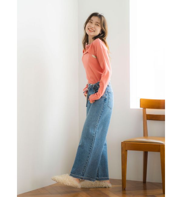 Ungrid「タンクレイヤードショートロングスリーブTee」|Tシャツ・カットソー|