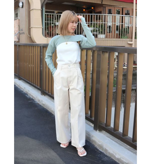 Ungrid「タンクレイヤードショートロングスリーブTee」|Tシャツ・カットソー|