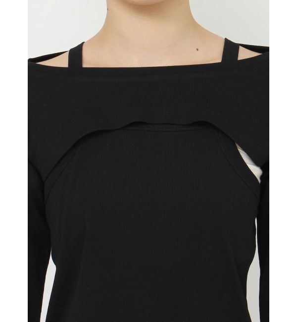 Ungrid「タンクレイヤードショートロングスリーブTee」|Tシャツ・カットソー|