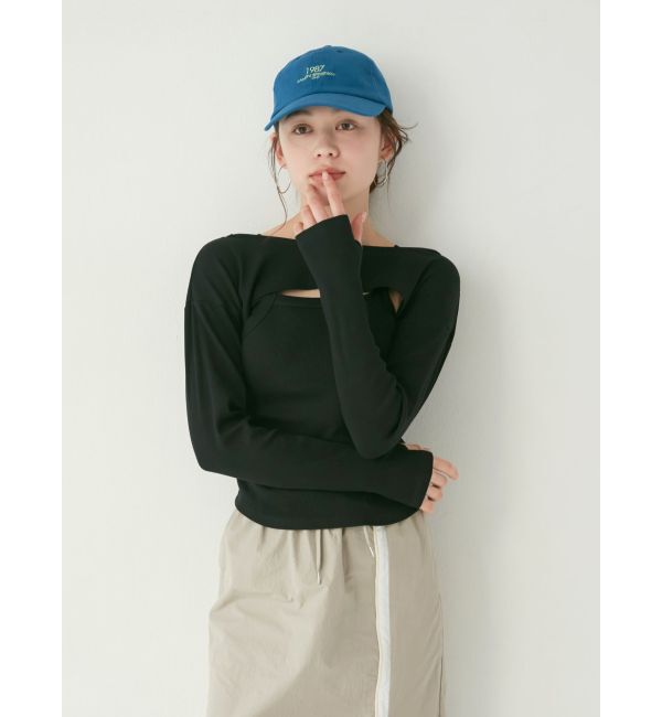 Ungrid「タンクレイヤードショートロングスリーブTee」|Tシャツ・カットソー|