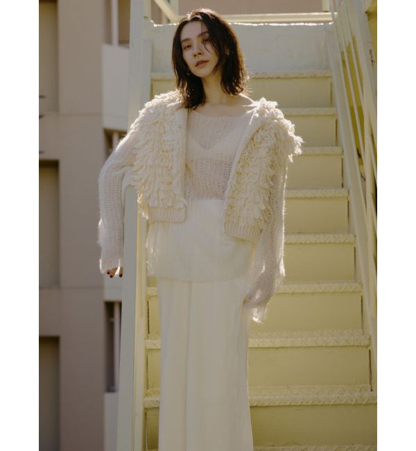 Ungrid「アルパカ混透かし編みニット」|ニット・セーター|