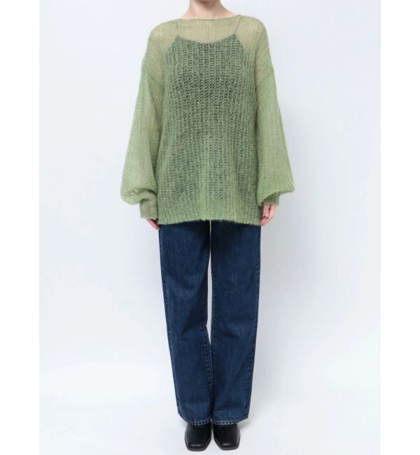 Ungrid「アルパカ混透かし編みニット」|ニット・セーター|