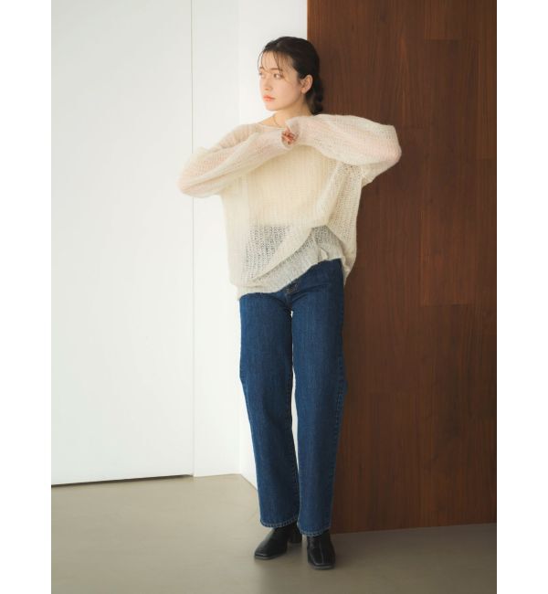 Ungrid「アルパカ混透かし編みニット」|ニット・セーター|