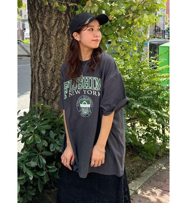 Ungrid「カレッジロゴビッグTee」|Tシャツ・カットソー|