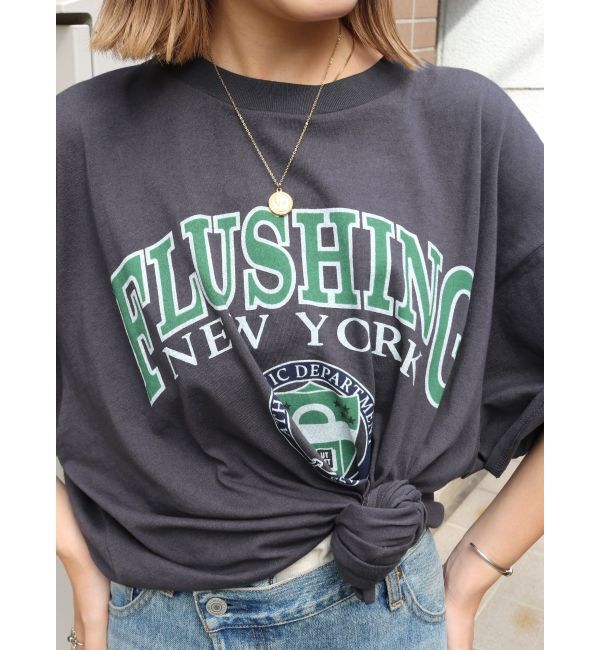 Ungrid「カレッジロゴビッグTee」|Tシャツ・カットソー|