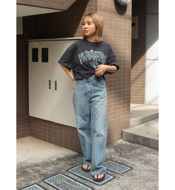 Ungrid「カレッジロゴビッグTee」|Tシャツ・カットソー|