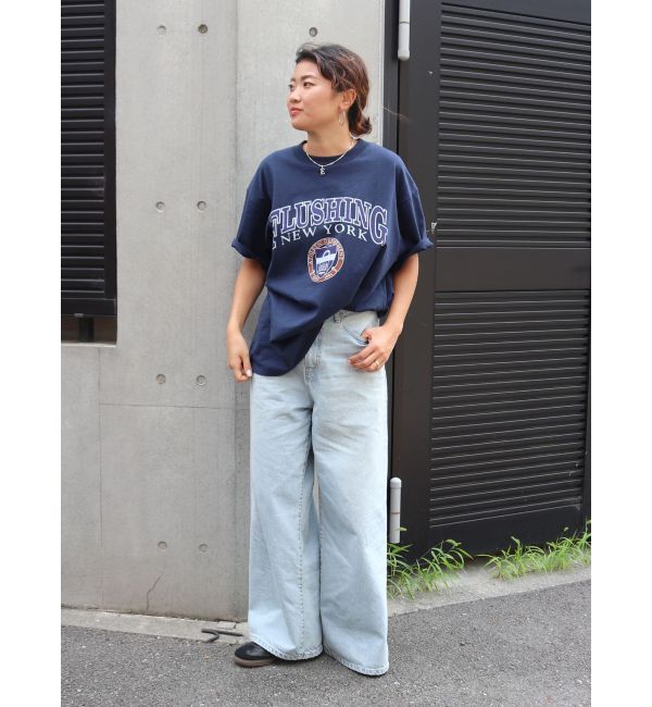 Ungrid「カレッジロゴビッグTee」|Tシャツ・カットソー|