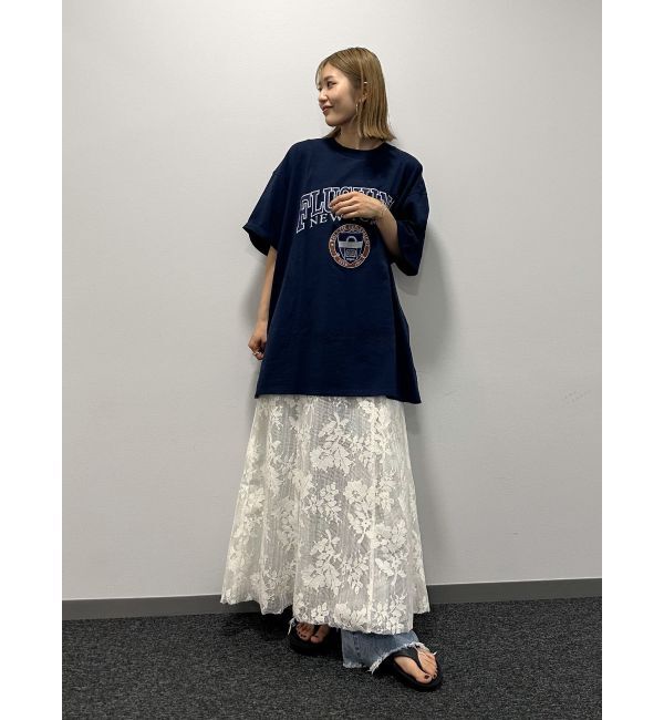 Ungrid「カレッジロゴビッグTee」|Tシャツ・カットソー|