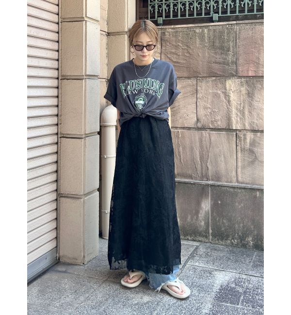 Ungrid「カレッジロゴビッグTee」|Tシャツ・カットソー|