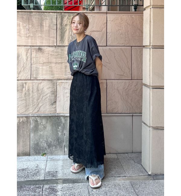 Ungrid「カレッジロゴビッグTee」|Tシャツ・カットソー|