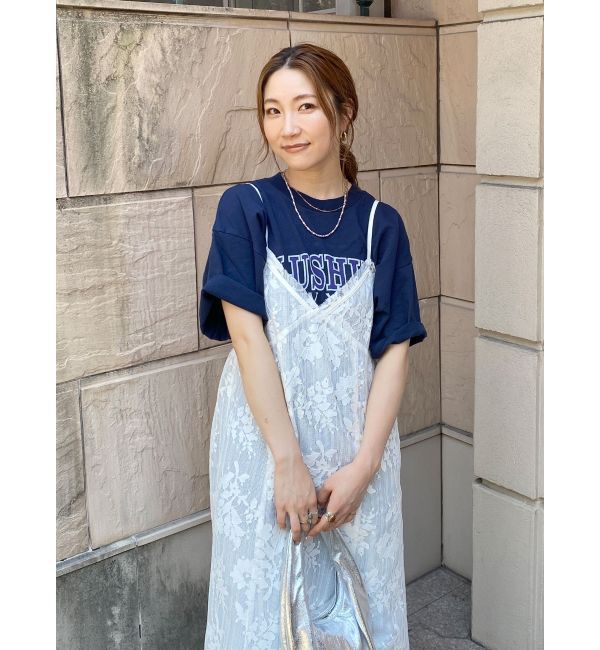 Ungrid「カレッジロゴビッグTee」|Tシャツ・カットソー|