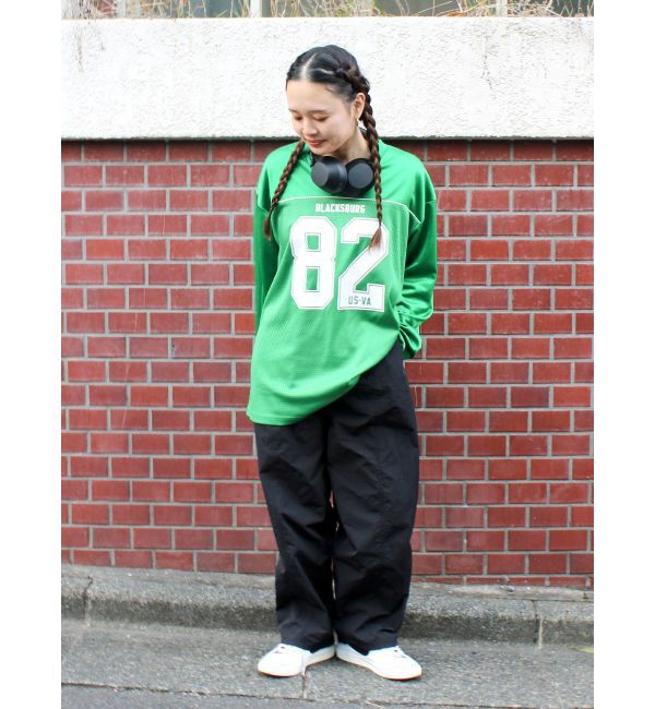 Ungrid「メッシュコンビナンバリングロングスリーブTee」|Tシャツ・カットソー|