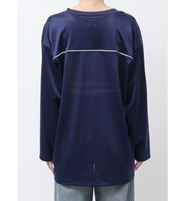 Ungrid「メッシュコンビナンバリングロングスリーブTee」|Tシャツ・カットソー|