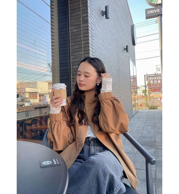 Ungrid「タックデザインナイロンブルゾン」|ブルゾン・スタジャン|