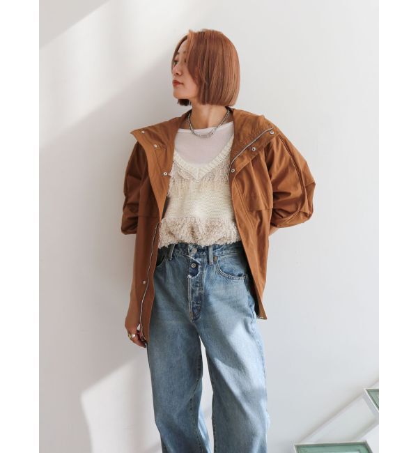 Ungrid「タックデザインナイロンブルゾン」|ブルゾン・スタジャン|