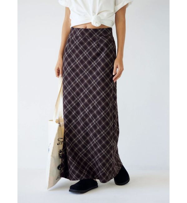 Ungrid「チェックアイラインスカート」|スカート|
