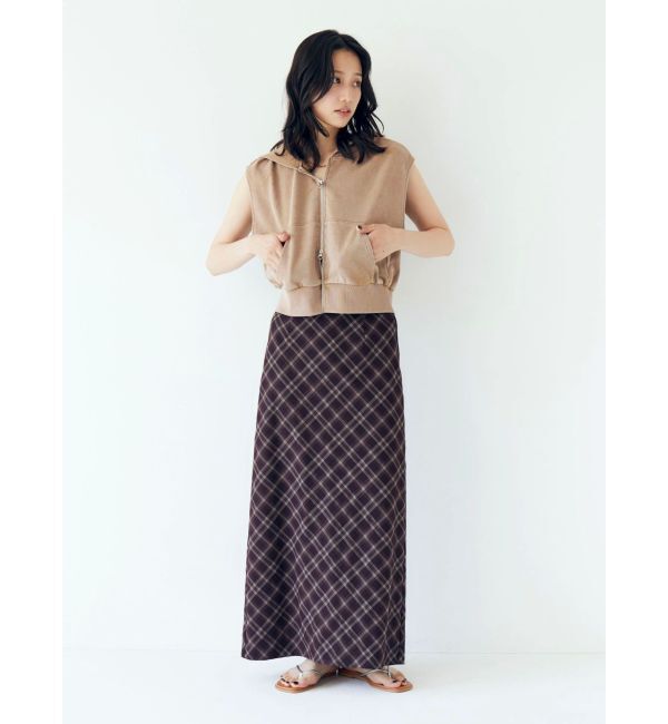Ungrid「チェックアイラインスカート」|スカート|