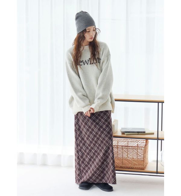 Ungrid「チェックアイラインスカート」|スカート|