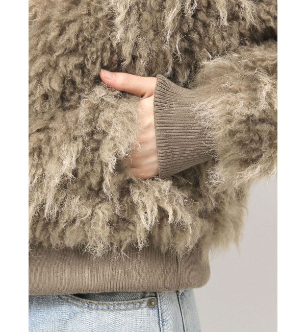 Ungrid「ミックスファーショートブルゾン」|ブルゾン・スタジャン|