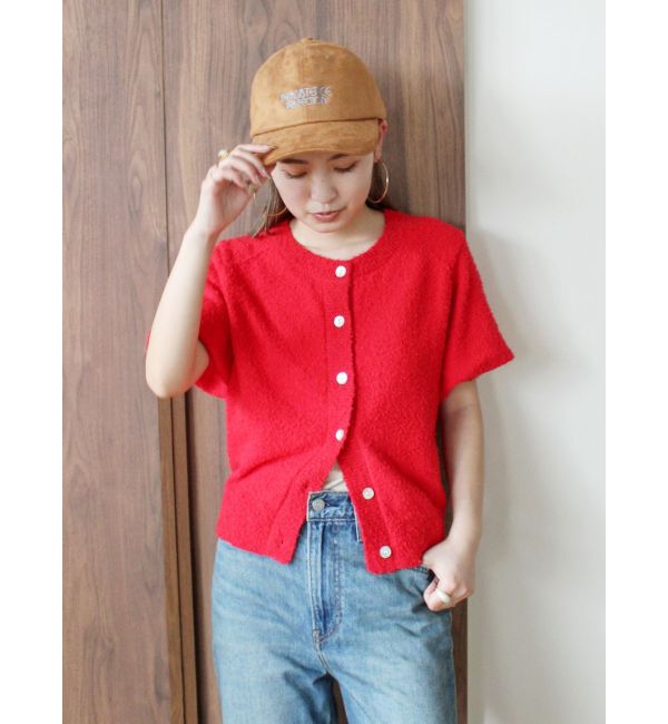 Ungrid「ハーフスリーブニットカーデ」|カーディガン|