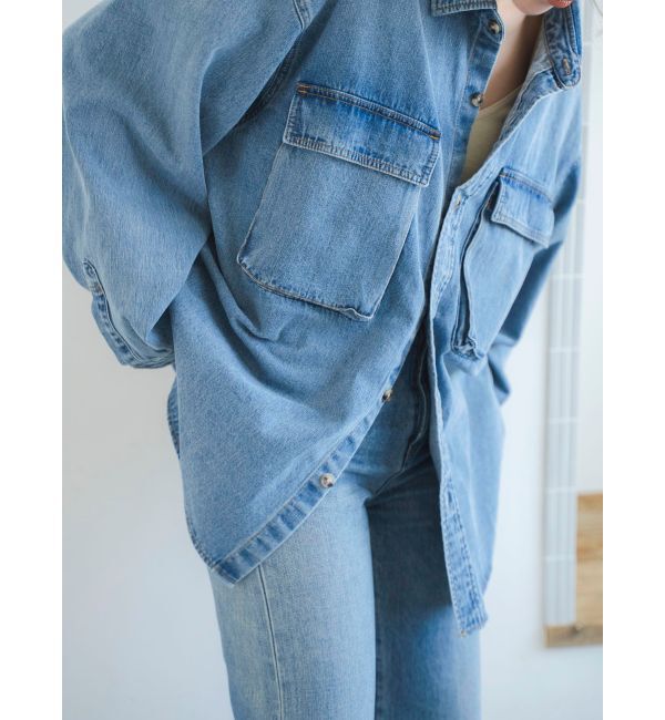 Ungrid「デニムルーズシャツ」|シャツ・ブラウス|